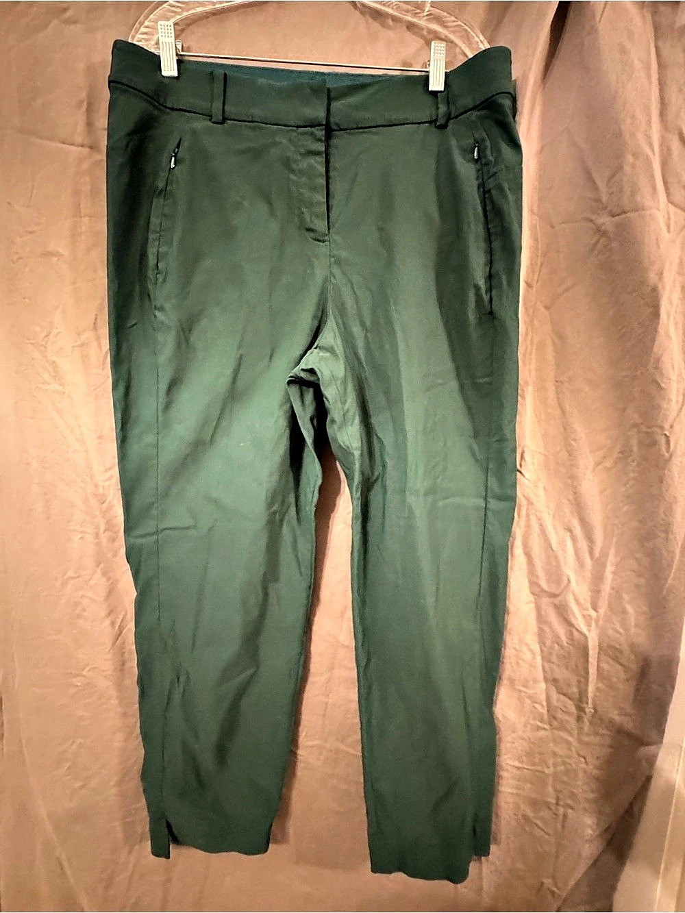 Lane Bryant Four Season Dark Green Straight Leg Pants